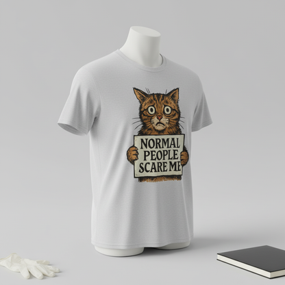 Normal People Scare Me T-Shirt_space