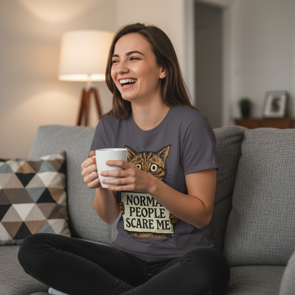 Normal People Scare Me T-Shirt_use