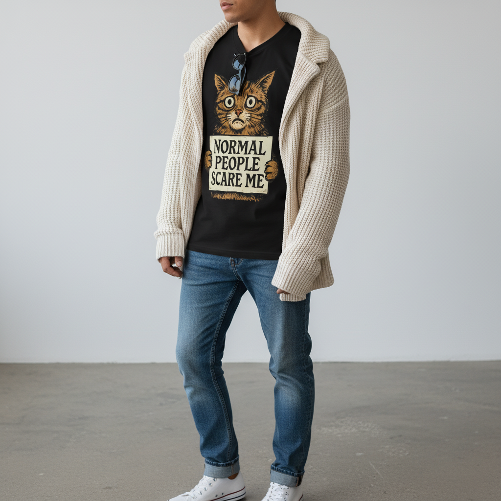 Normal People Scare Me T-Shirt_pairing