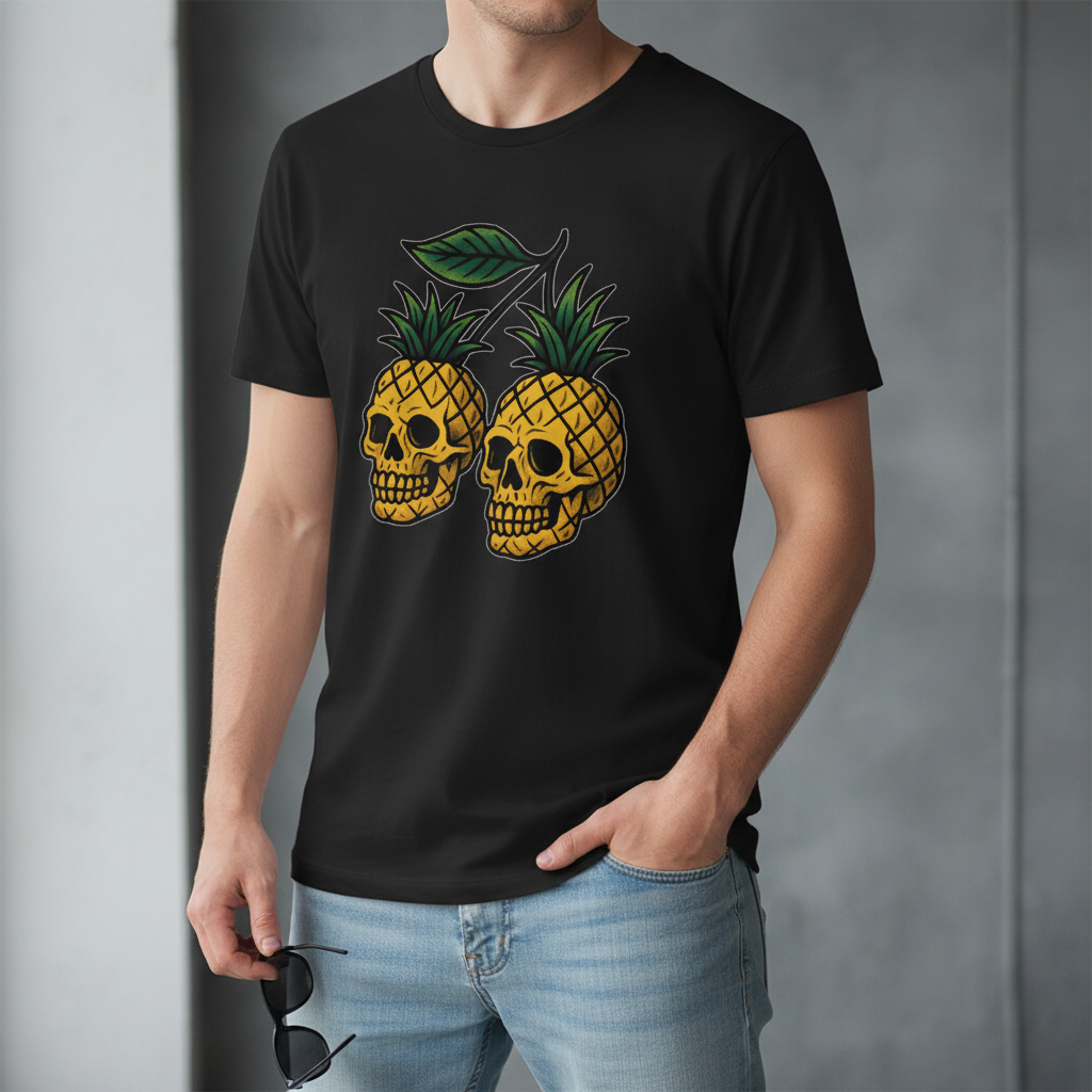 Pineapple Skulls T-Shirt_pairing
