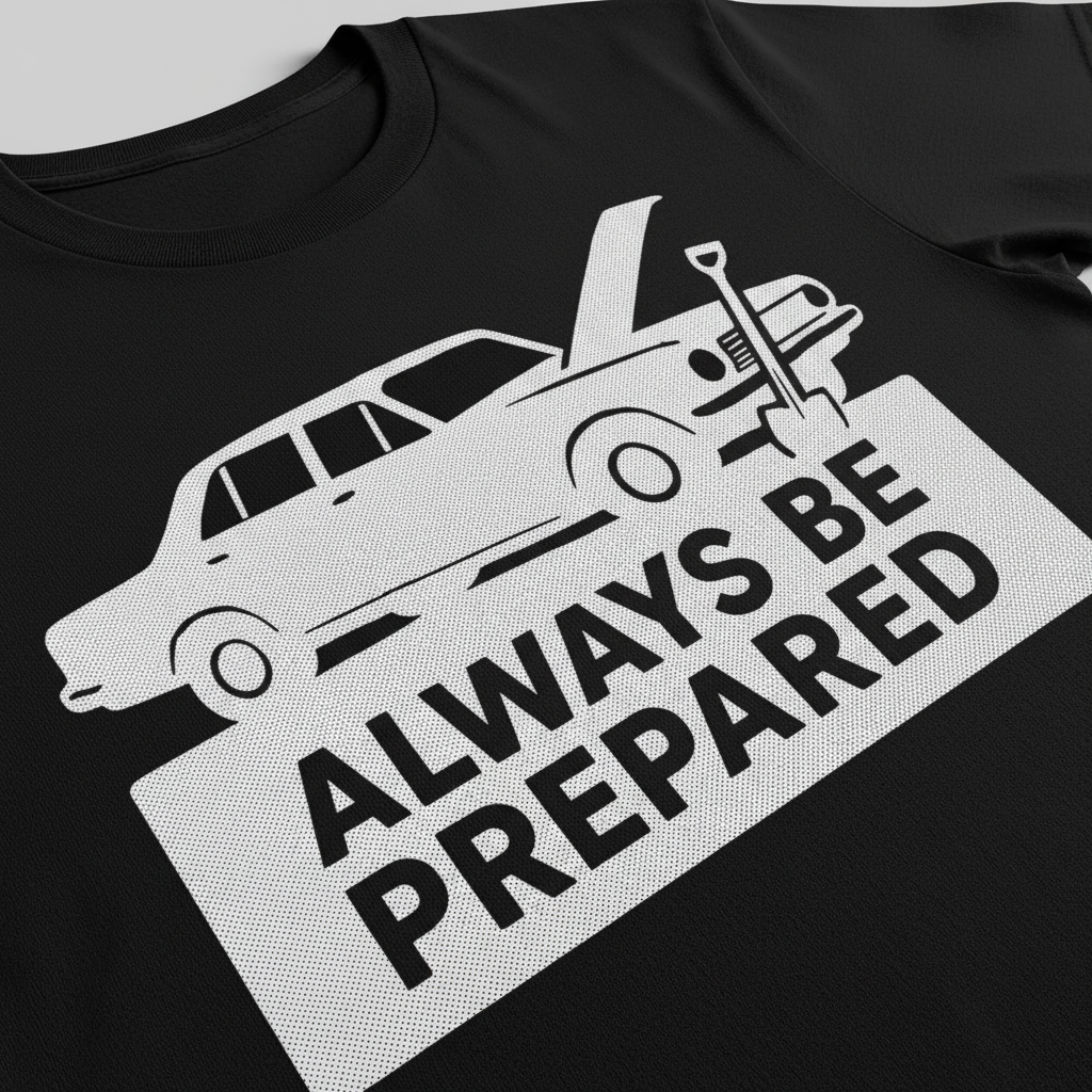 Always Be Prepared T-Shirt_closeup