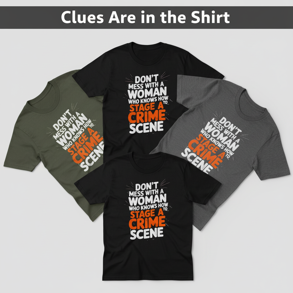 Staging a Crime Scene T-Shirt_color_fan