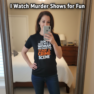 Staging a Crime Scene T-Shirt_mirror_selfie