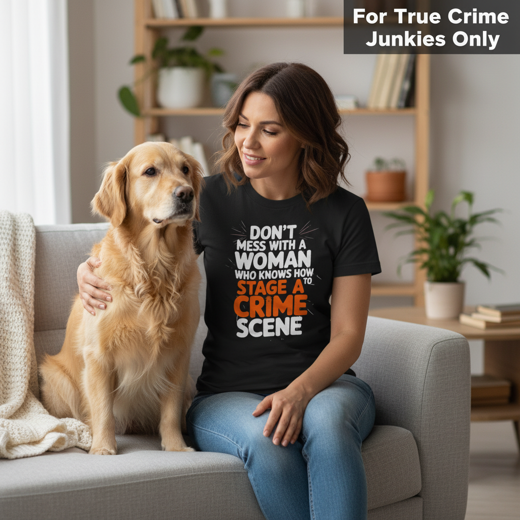 Staging a Crime Scene T-Shirt_pet_companion