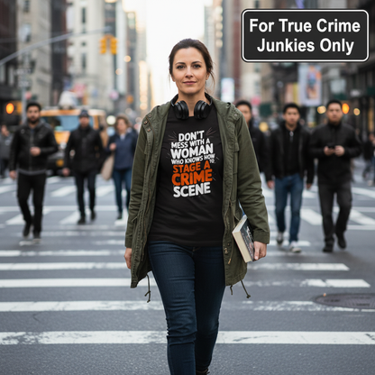 Staging a Crime Scene T-Shirt_crowd_standout