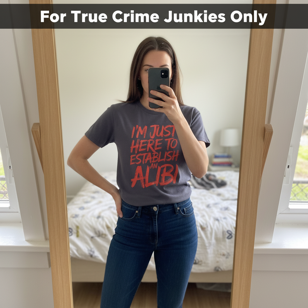Establish an Alibi T-Shirt_mirror_selfie