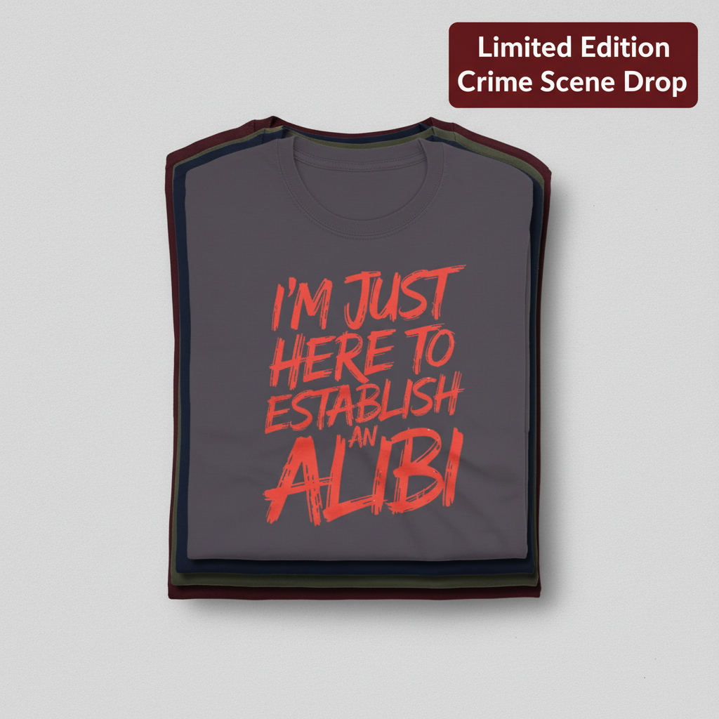Establish an Alibi T-Shirt_stacked_flatlay