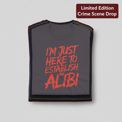 Establish an Alibi T-Shirt_stacked_flatlay