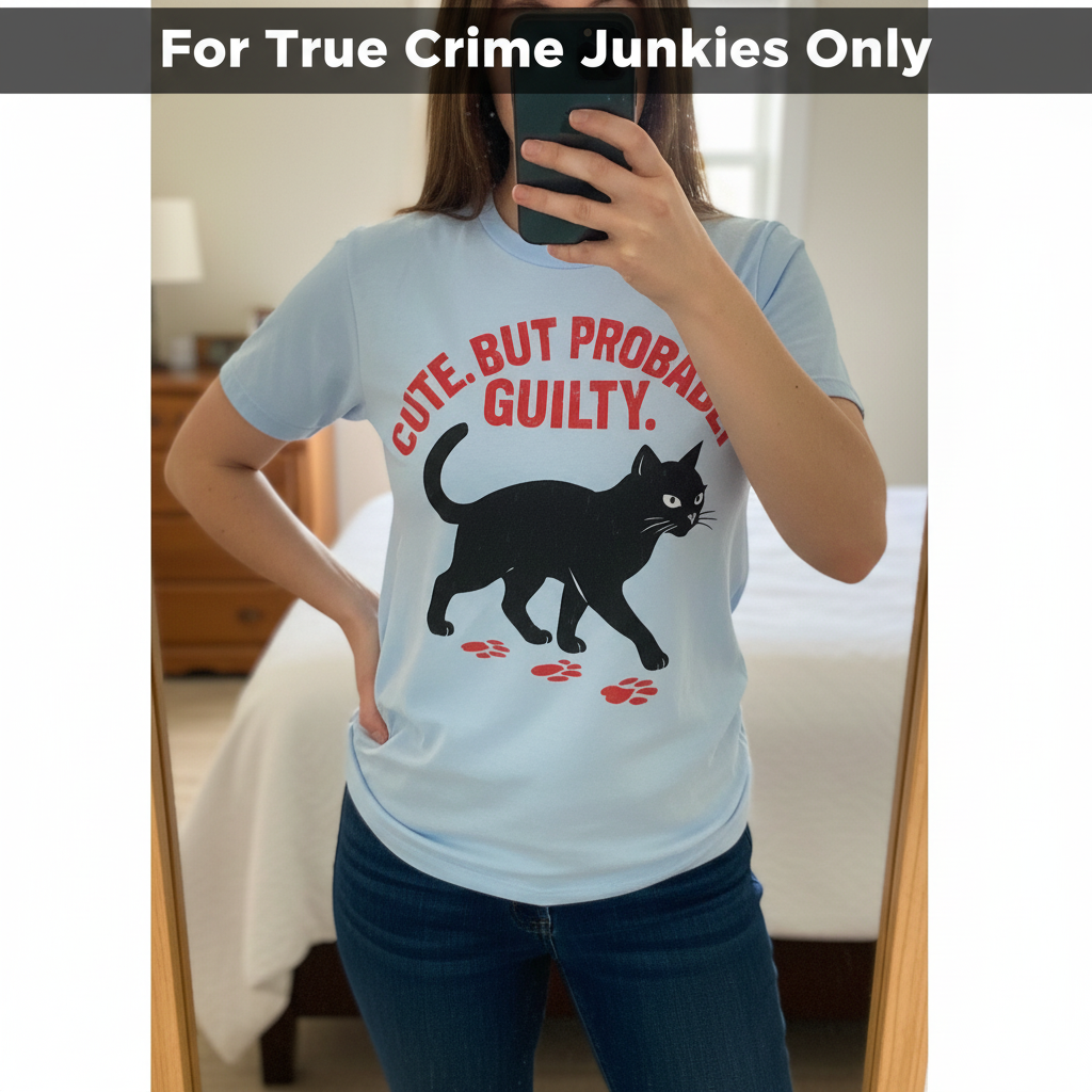 Cute But Probably Guilty T-Shirt_mirror_selfie