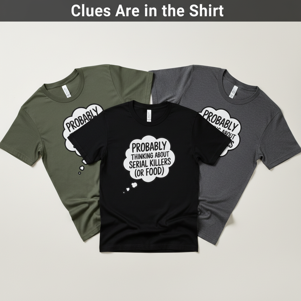 Serial Killers and Snacks T-Shirt_color_fan