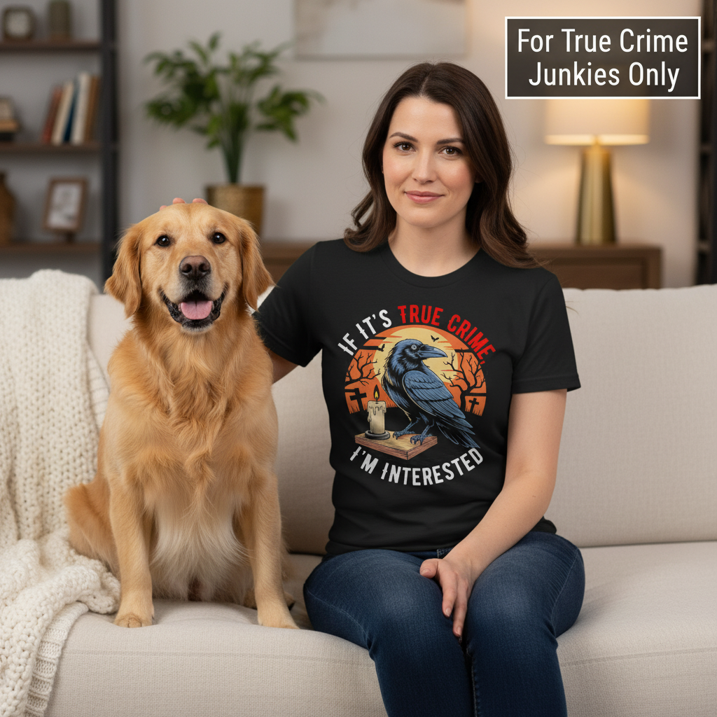 True Crime Raven T-Shirt_pet_companion