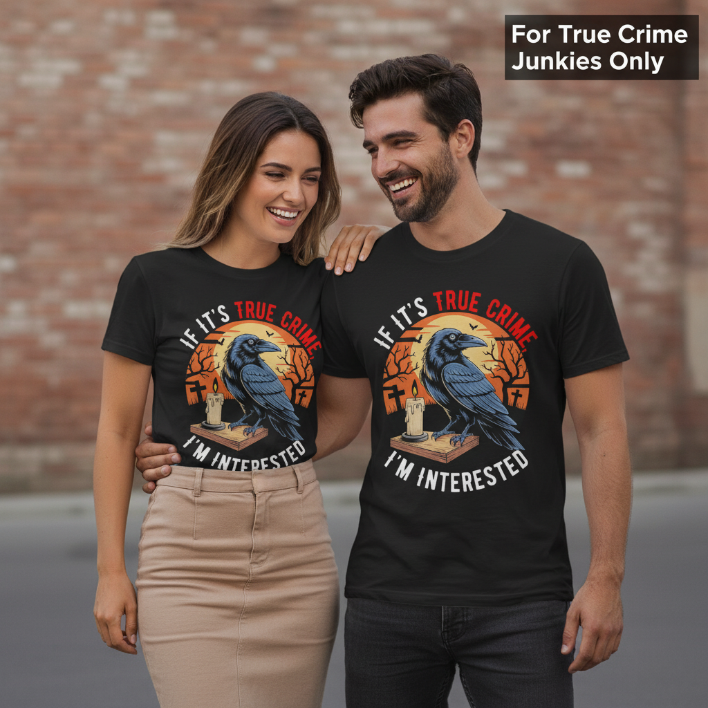 True Crime Raven T-Shirt_duo_couple
