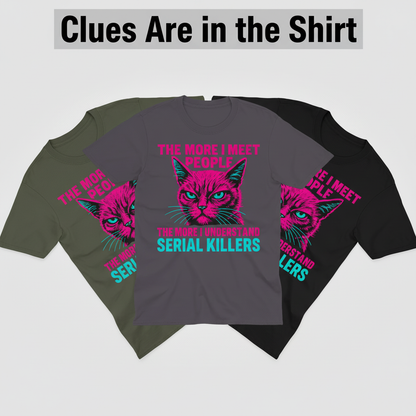 Serial Killer Cat T-Shirt_color_fan
