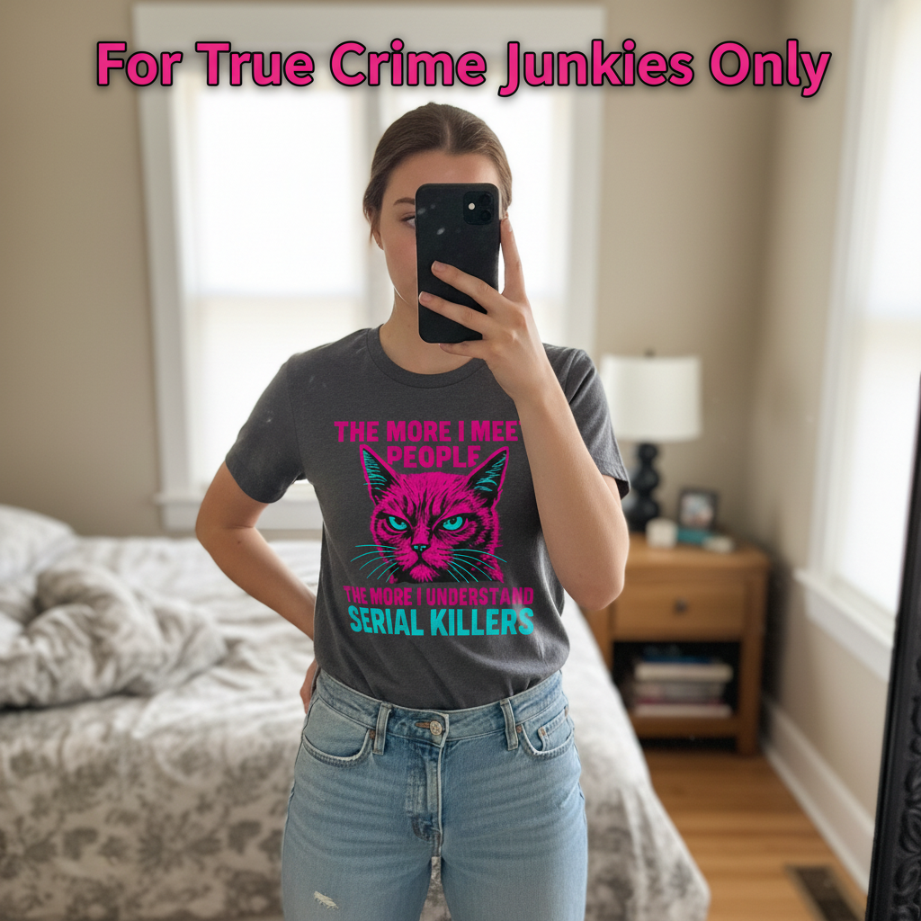 Serial Killer Cat T-Shirt_mirror_selfie