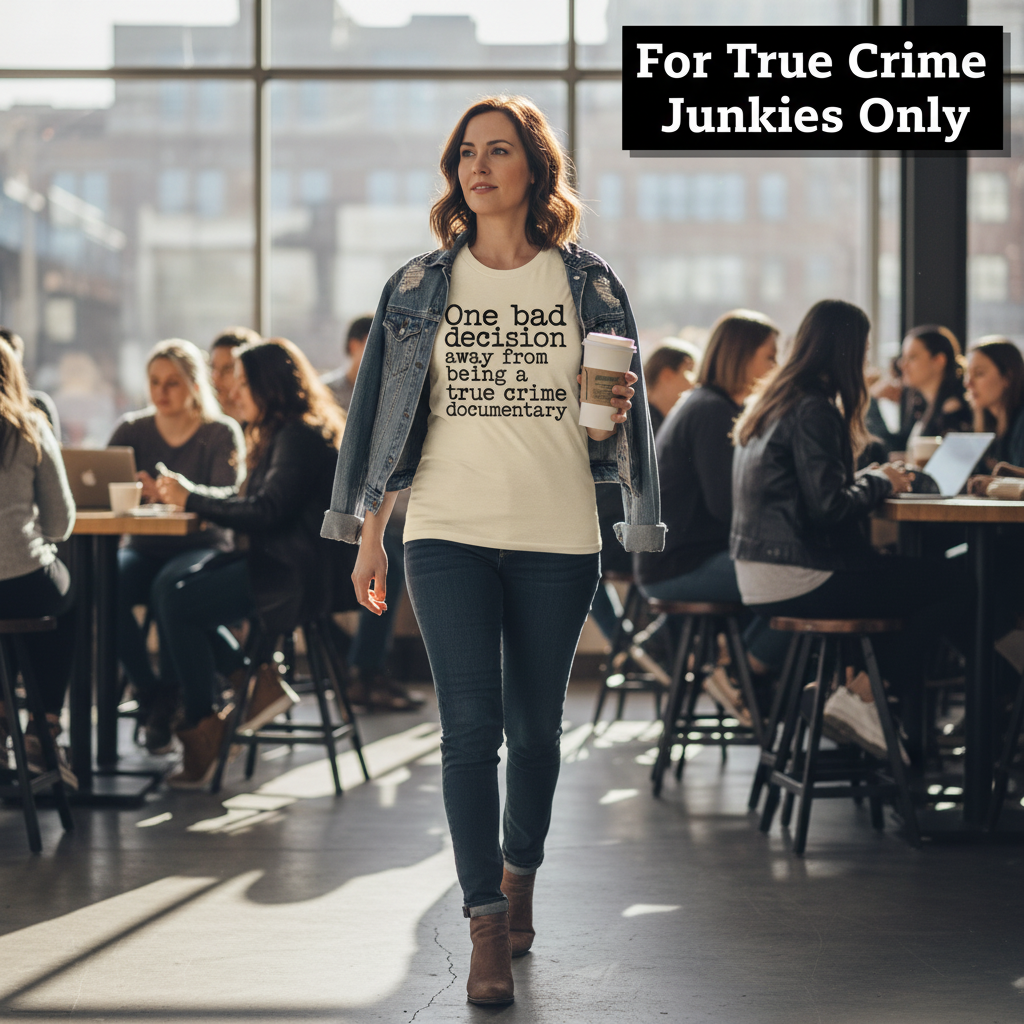 True Crime Vibes T-Shirt_crowd_standout