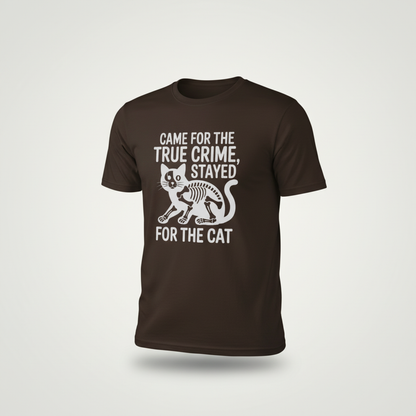 True Crime Cat Lover T-Shirt_space