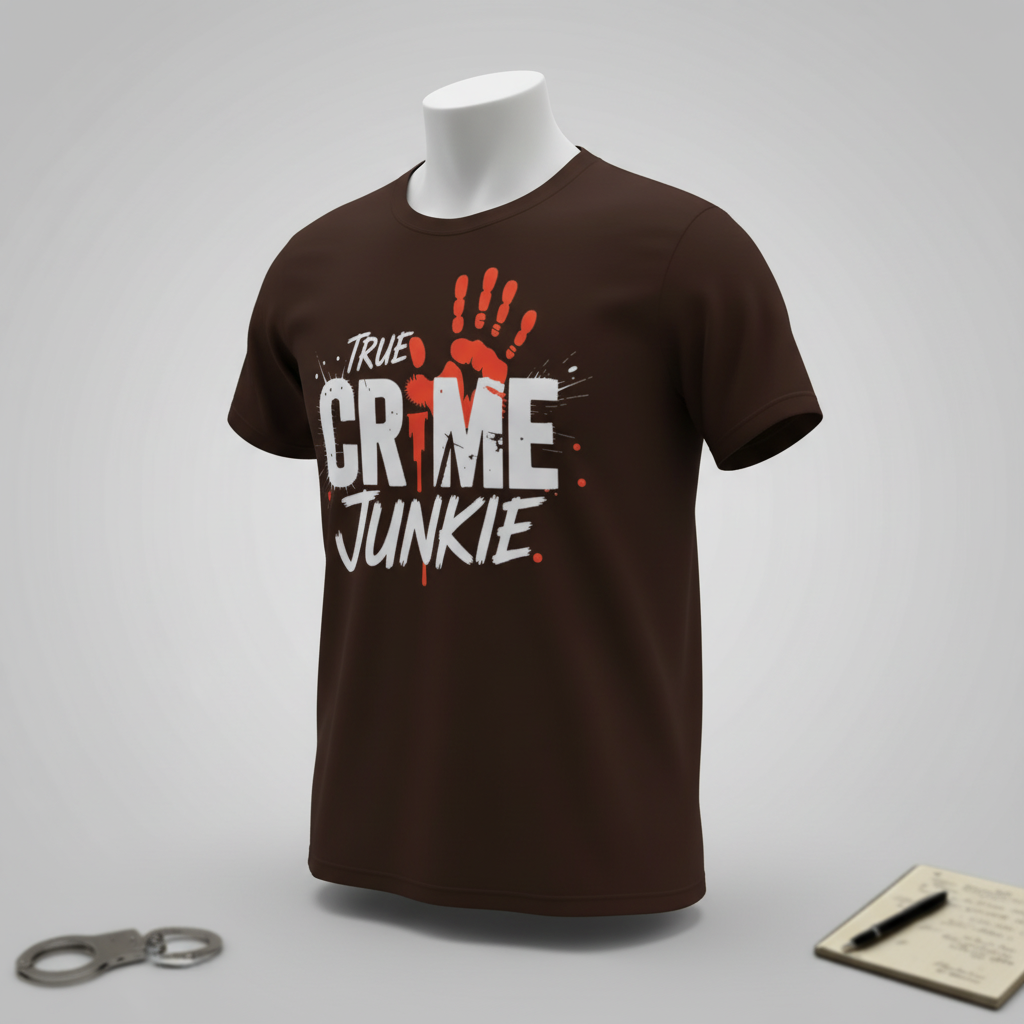 True Crime Junkie T-Shirt_space