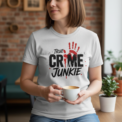 True Crime Junkie T-Shirt_lifestyle