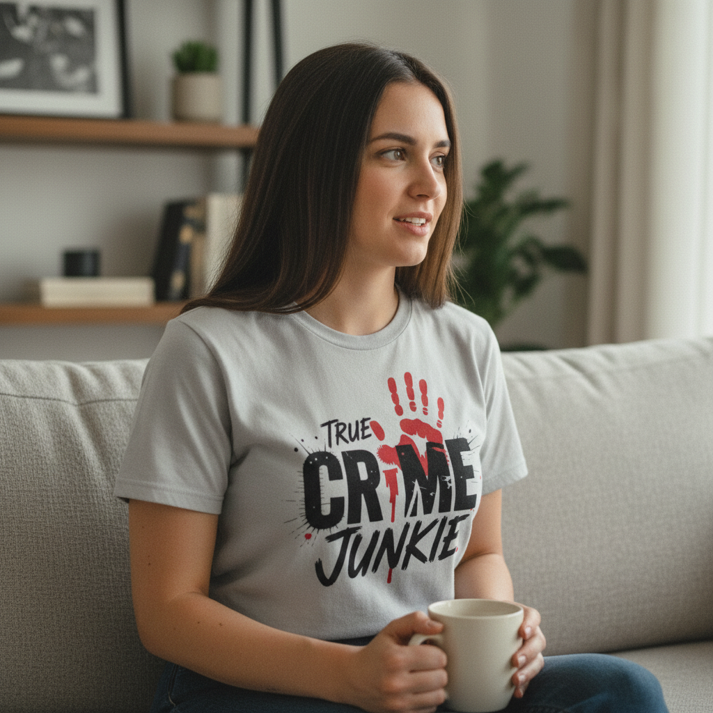 True Crime Junkie T-Shirt_use