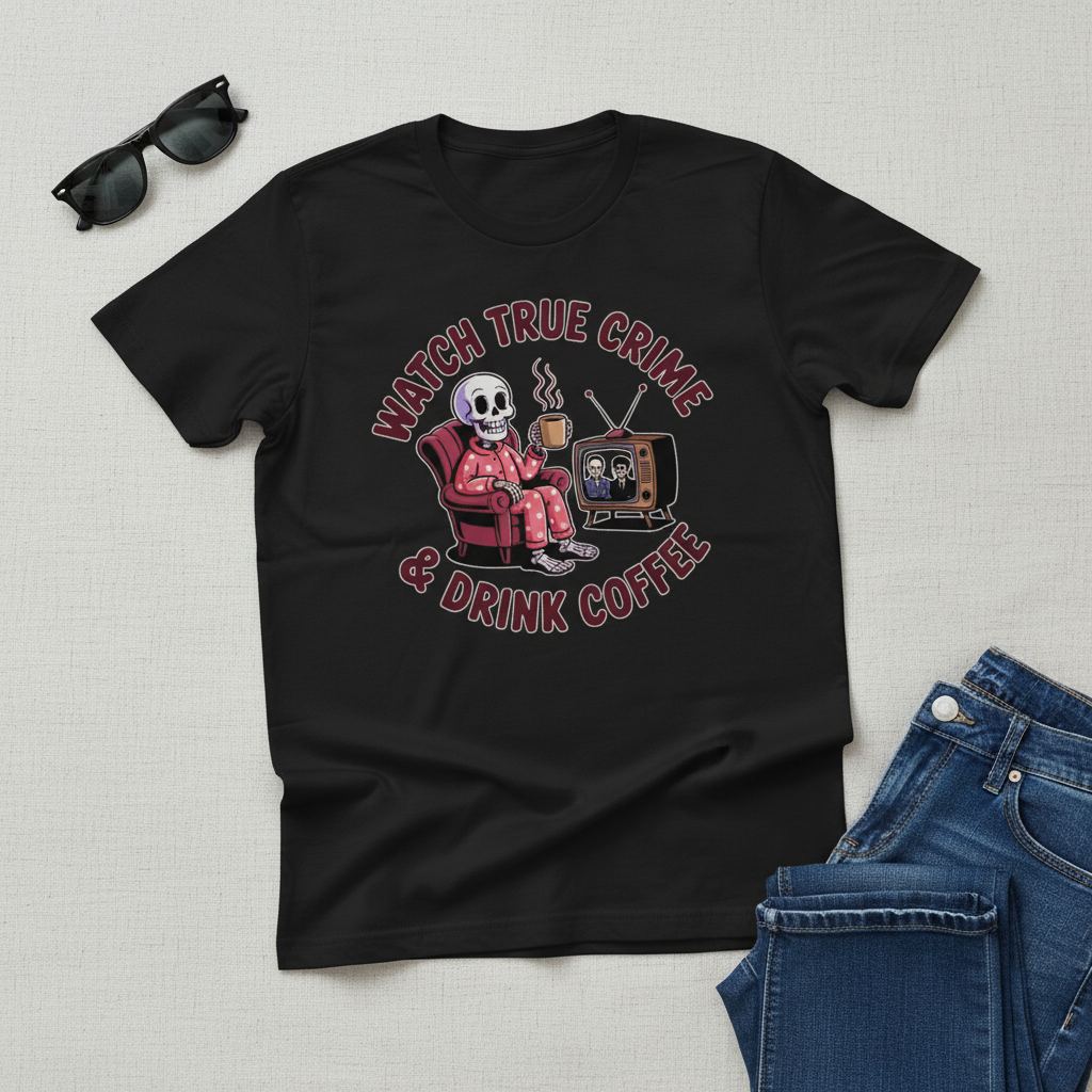 True Crime & Coffee T-Shirt_pairing