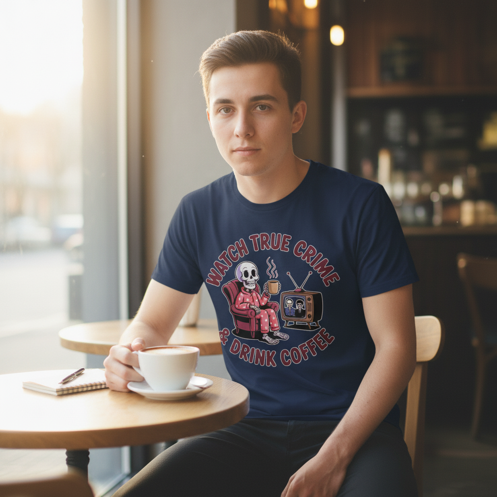 True Crime & Coffee T-Shirt_use