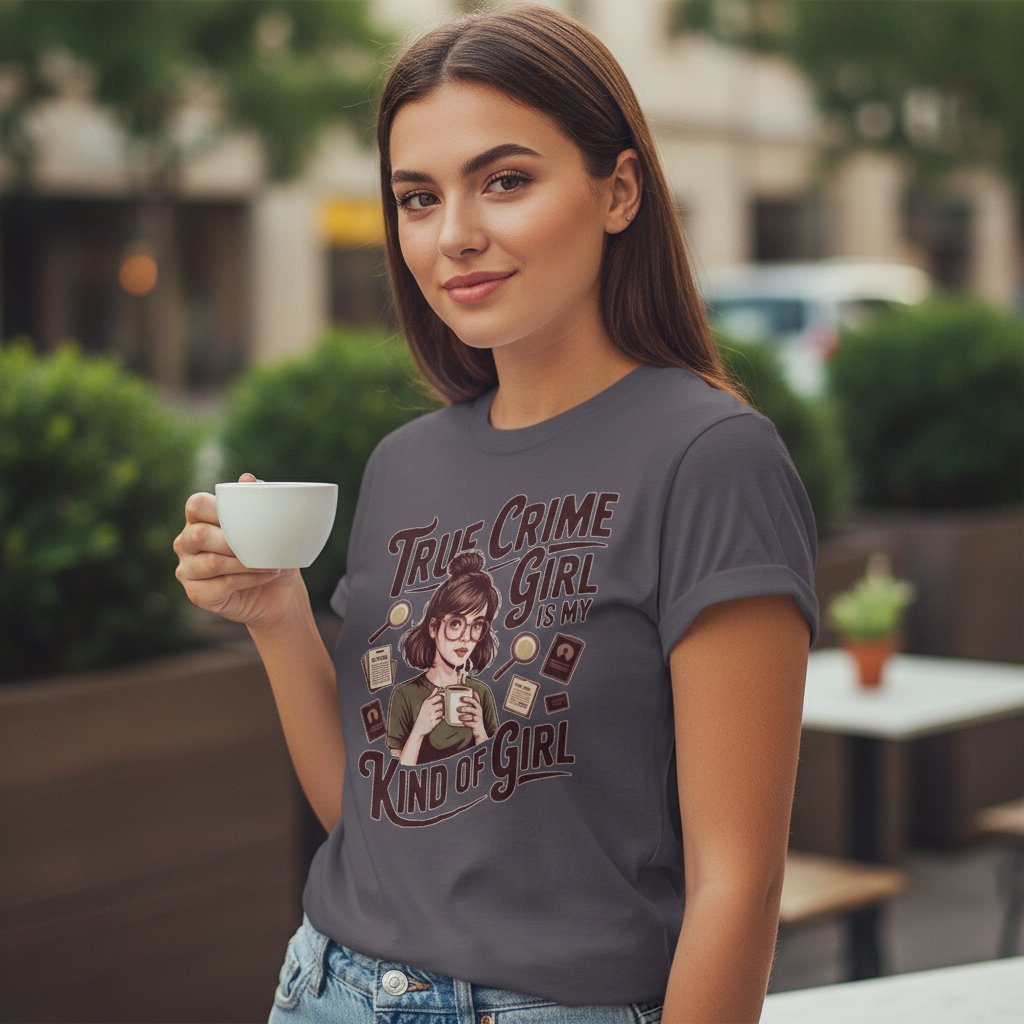 True Crime Girl T-Shirt_lifestyle