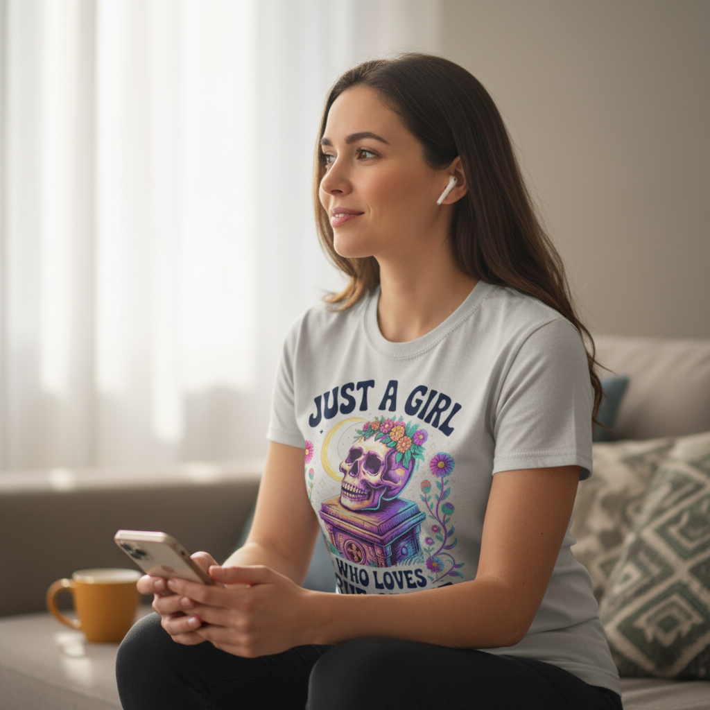 Just a Girl Who Loves True Crime T-Shirt_use