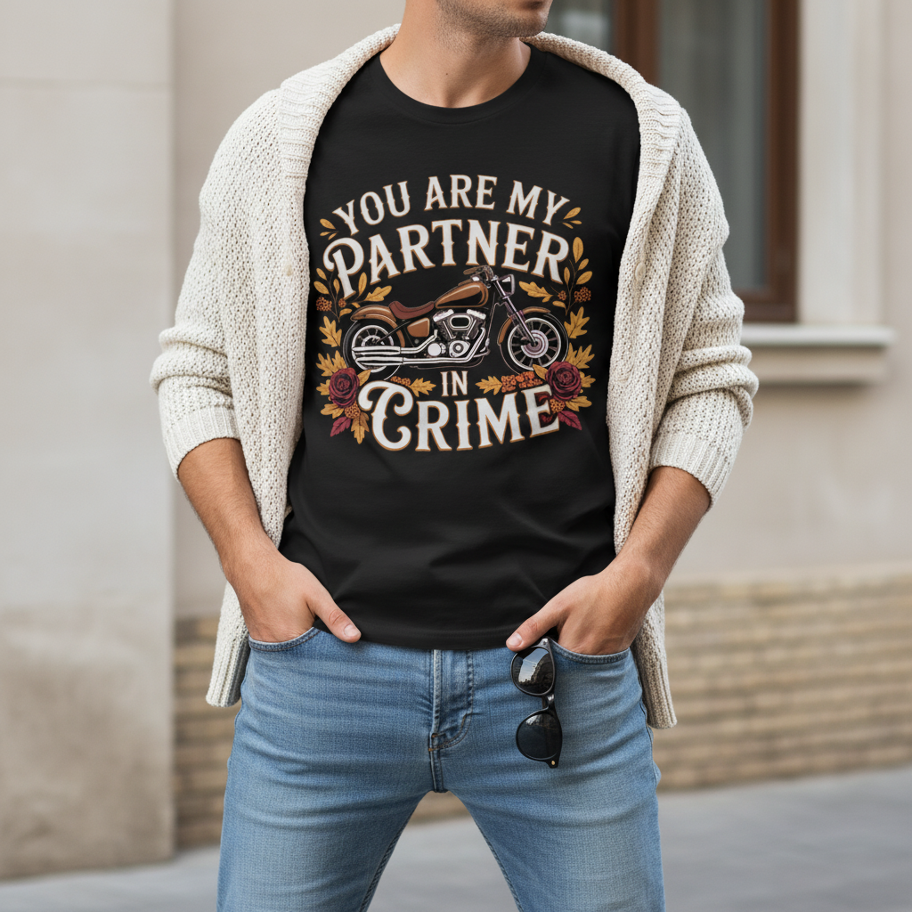 Partner in Crime Motorcycle T-Shirt_pairing