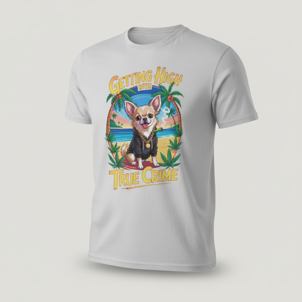Getting High with True Crime T-Shirt_space