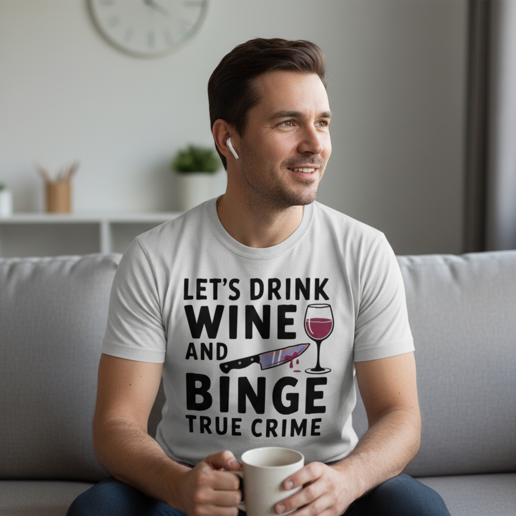 Wine and True Crime T-Shirt_use