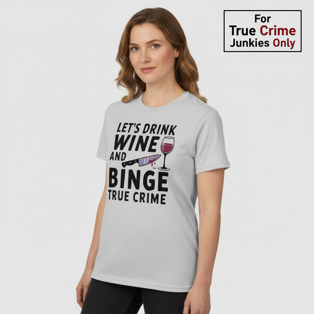 Wine and True Crime T-Shirt_hero