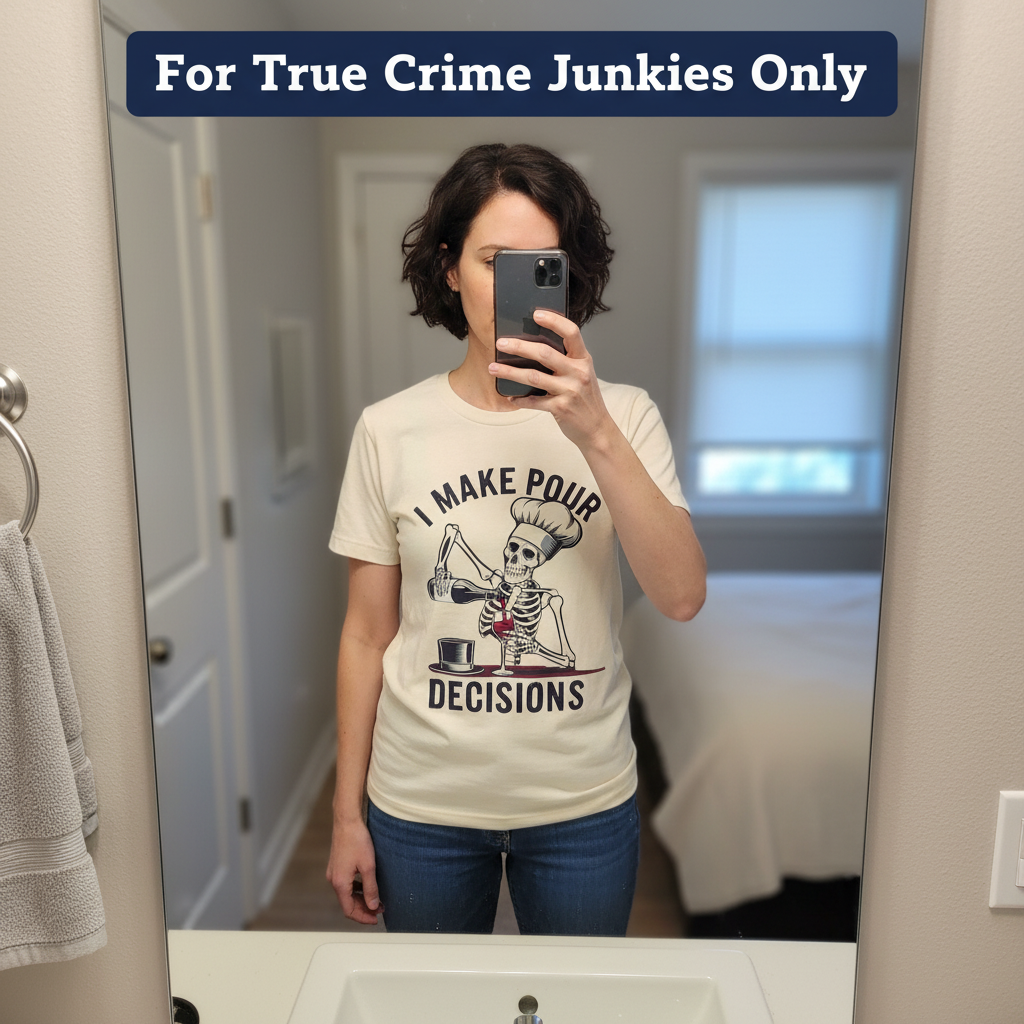I Make Pour Decisions T-Shirt_mirror_selfie