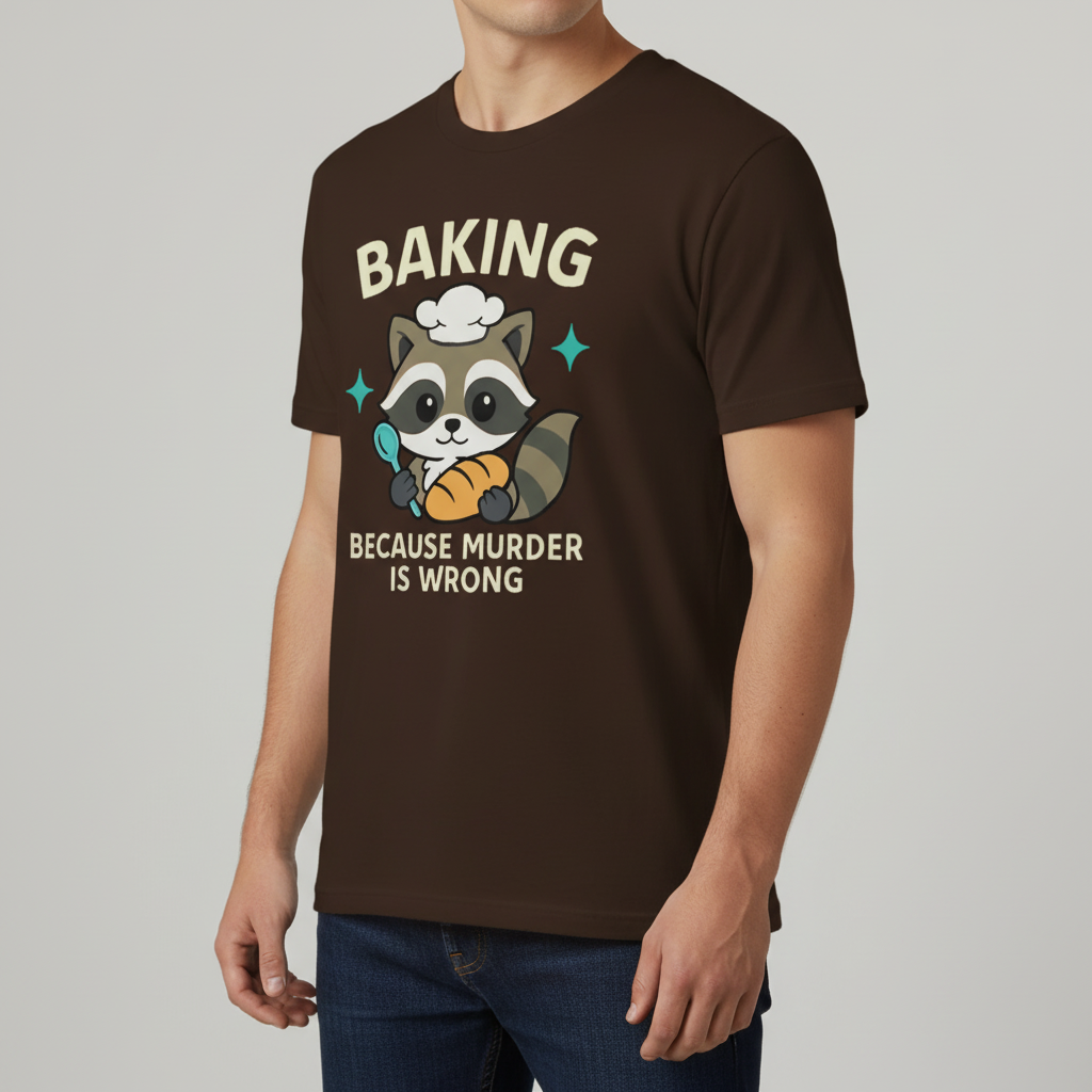Baking Because Murder Is Wrong T-Shirt_benefit