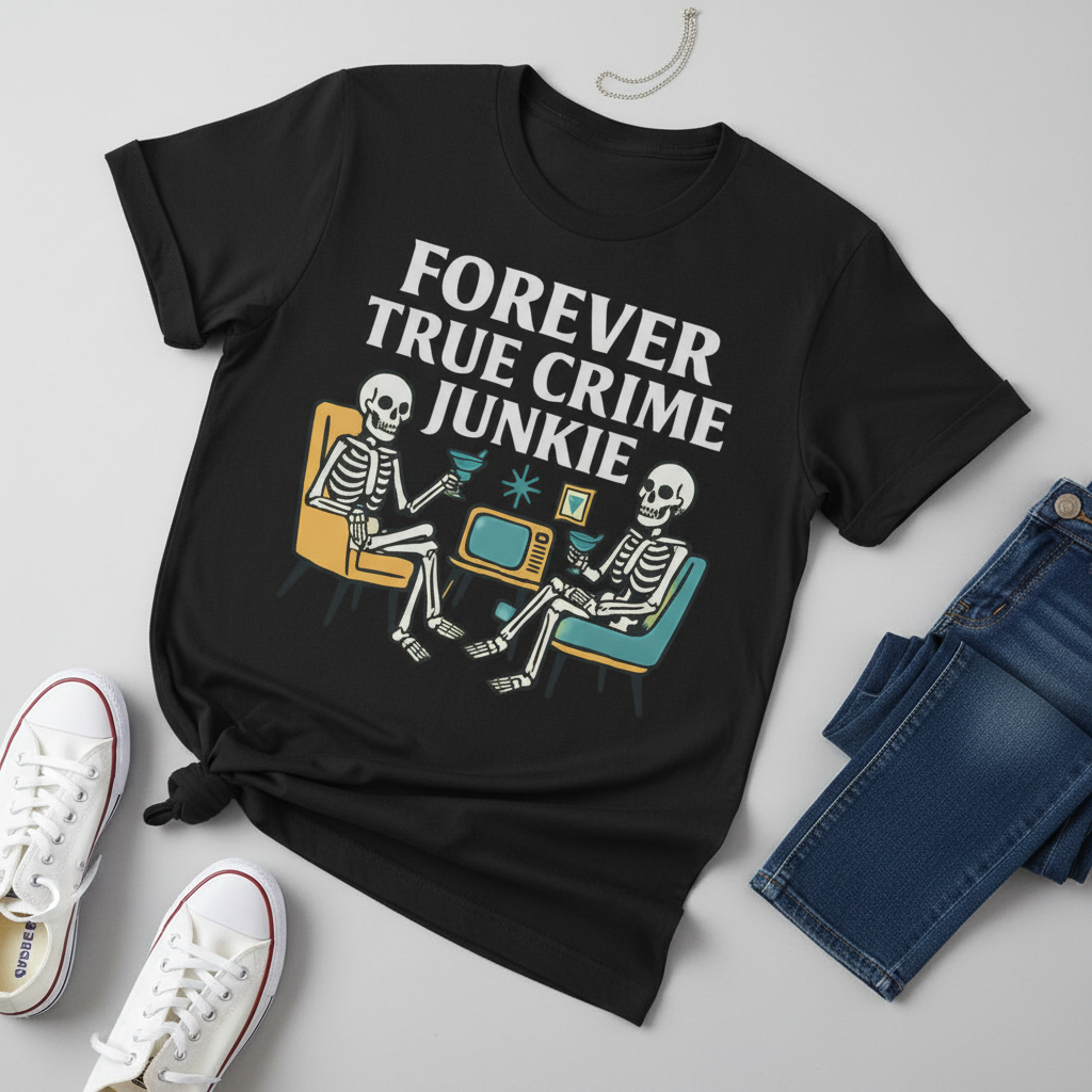 Forever True Crime Junkie T-Shirt_pairing