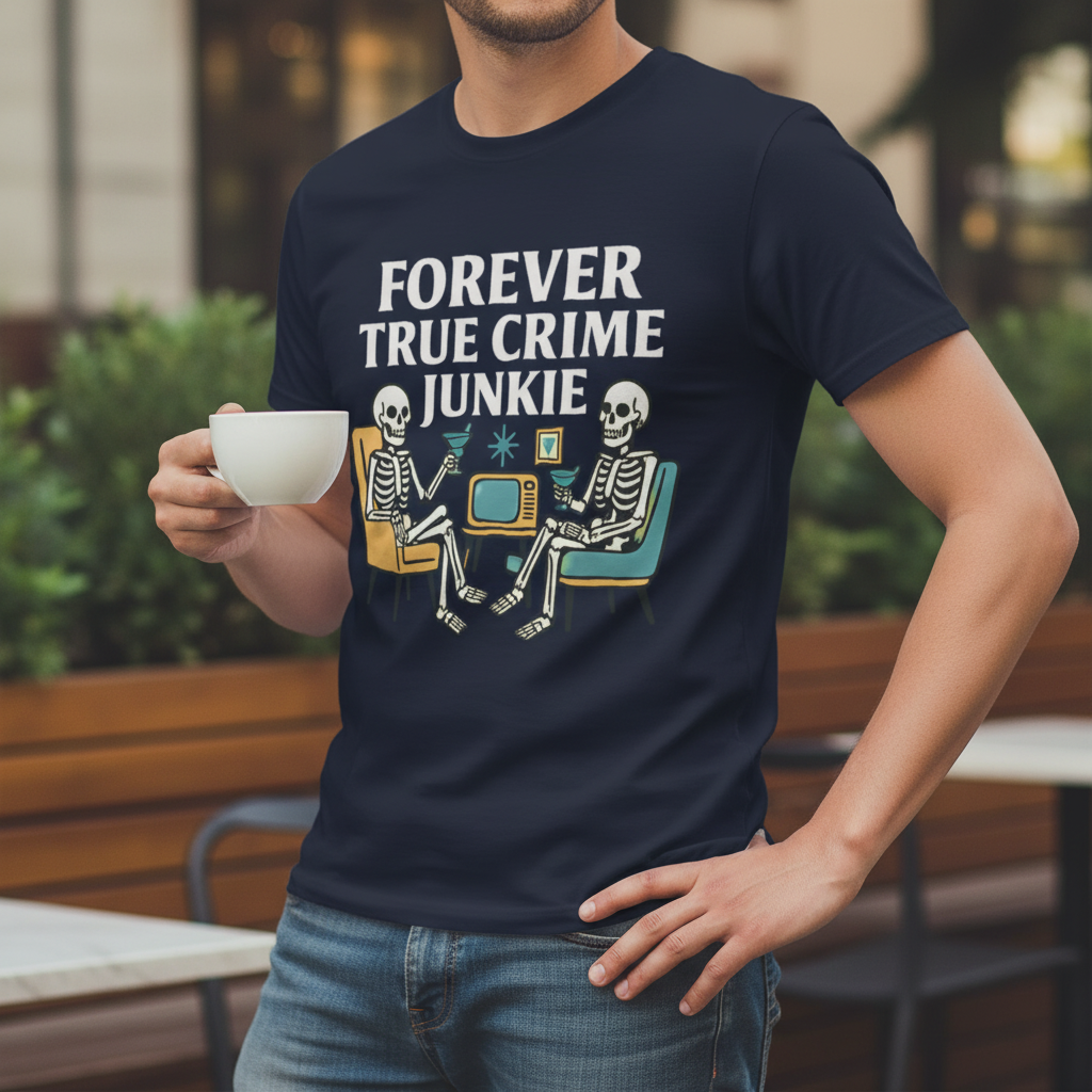 Forever True Crime Junkie T-Shirt_lifestyle