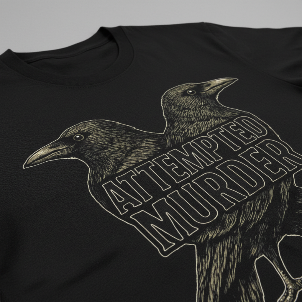 Attempted Murder T-Shirt_closeup