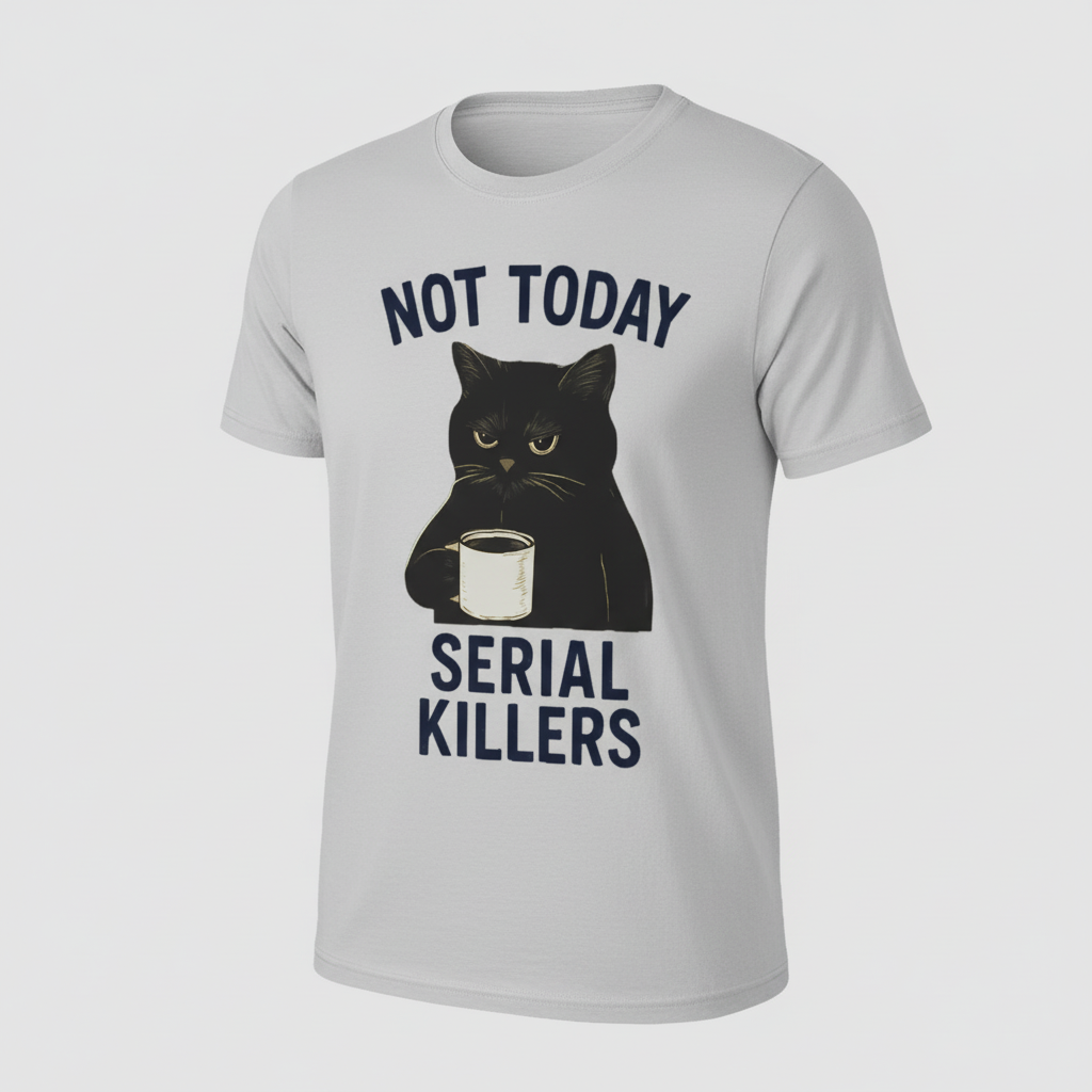 Not Today Serial Killers T-Shirt_space