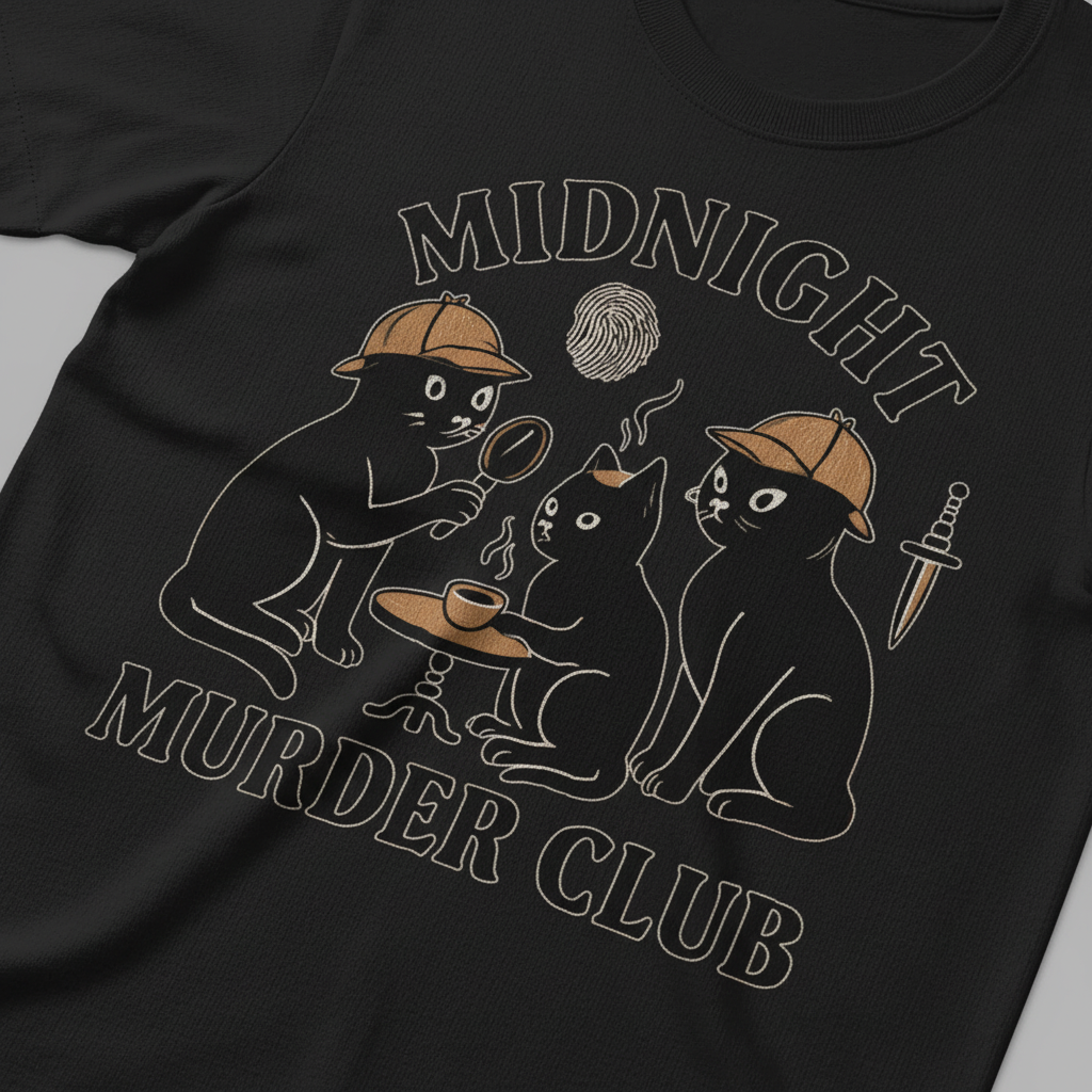 Midnight Murder Club T-Shirt_closeup