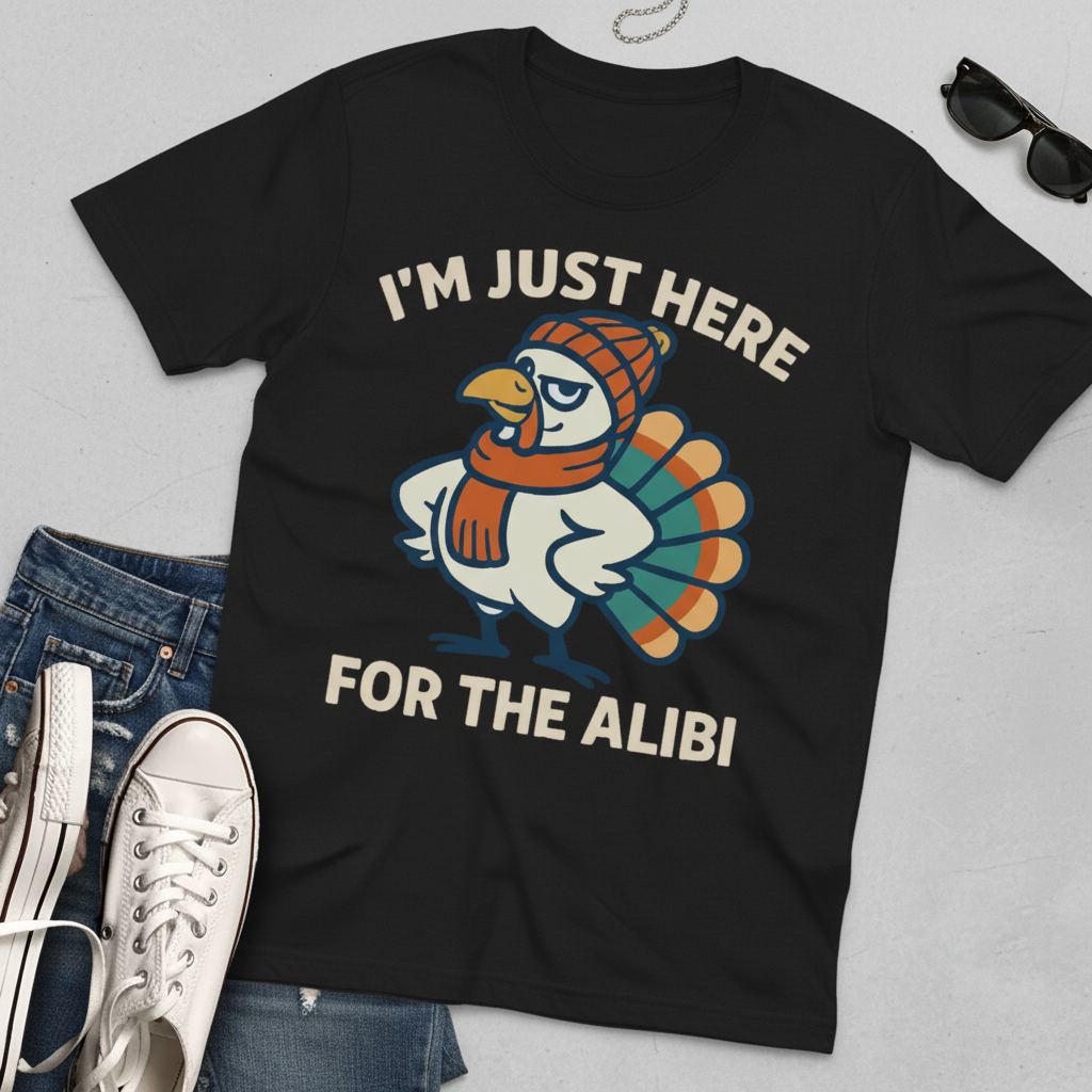 Here for the Alibi T-Shirt_pairing