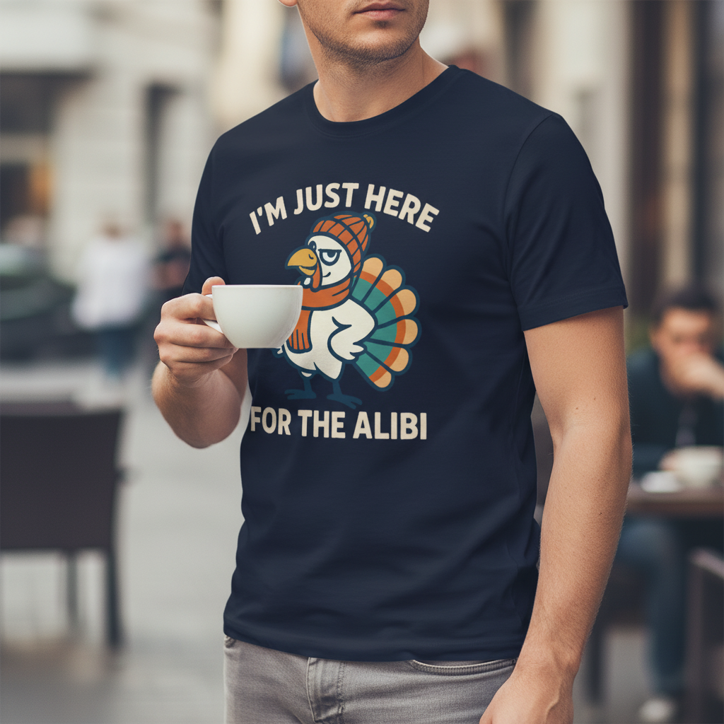 Here for the Alibi T-Shirt_lifestyle