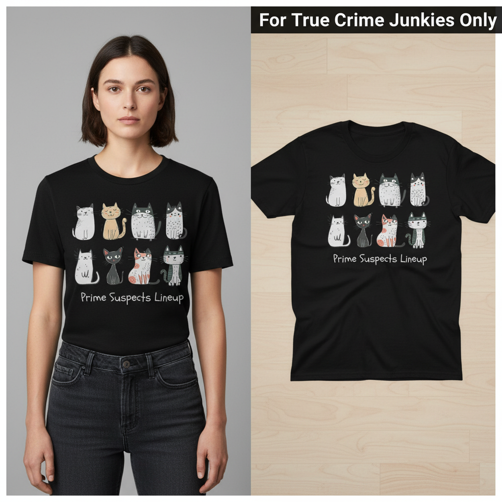 Quirky Cats Squad T-Shirt_duo_couple