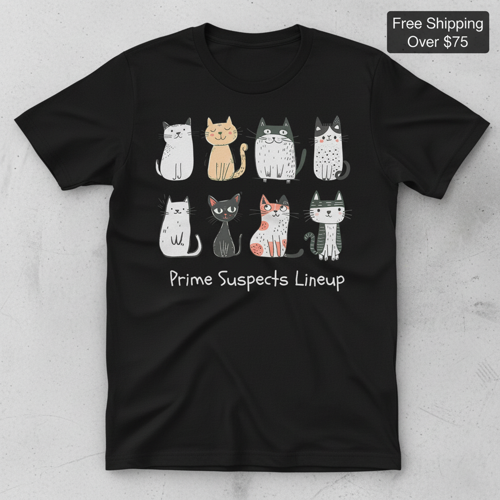 Quirky Cats Squad T-Shirt_clean