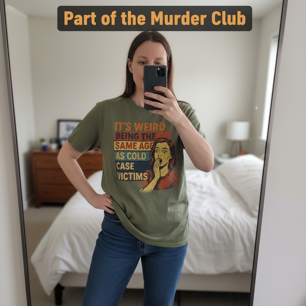 Same Age As Cold Case Victim T-shirt_mirror_selfie