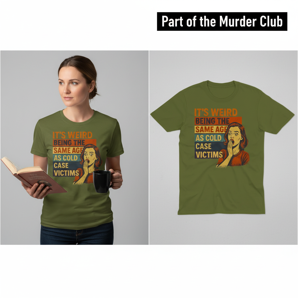 Same Age As Cold Case Victim T-shirt_model_flat