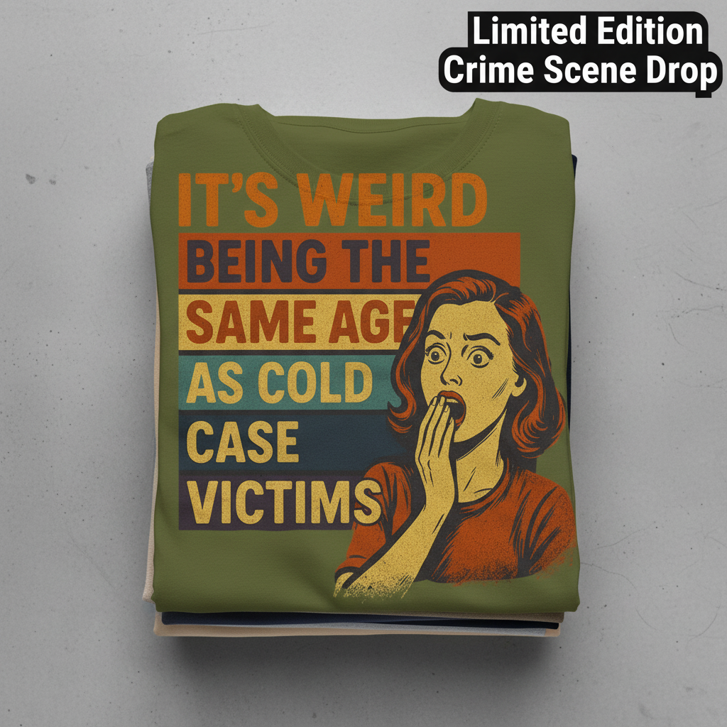 Same Age As Cold Case Victim T-shirt_stacked_flatlay