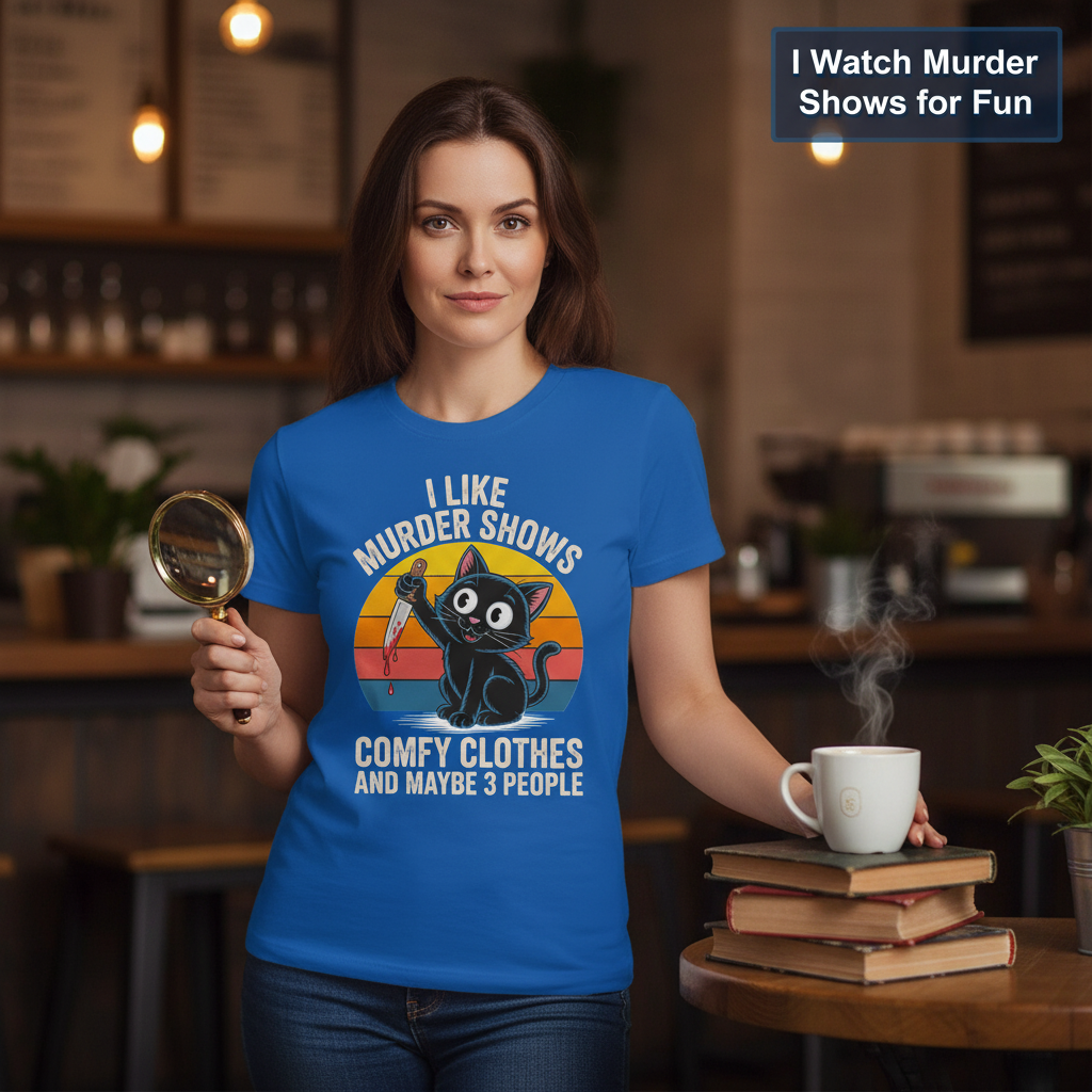 Murder Shows & Cats T-Shirt_prop_inteact