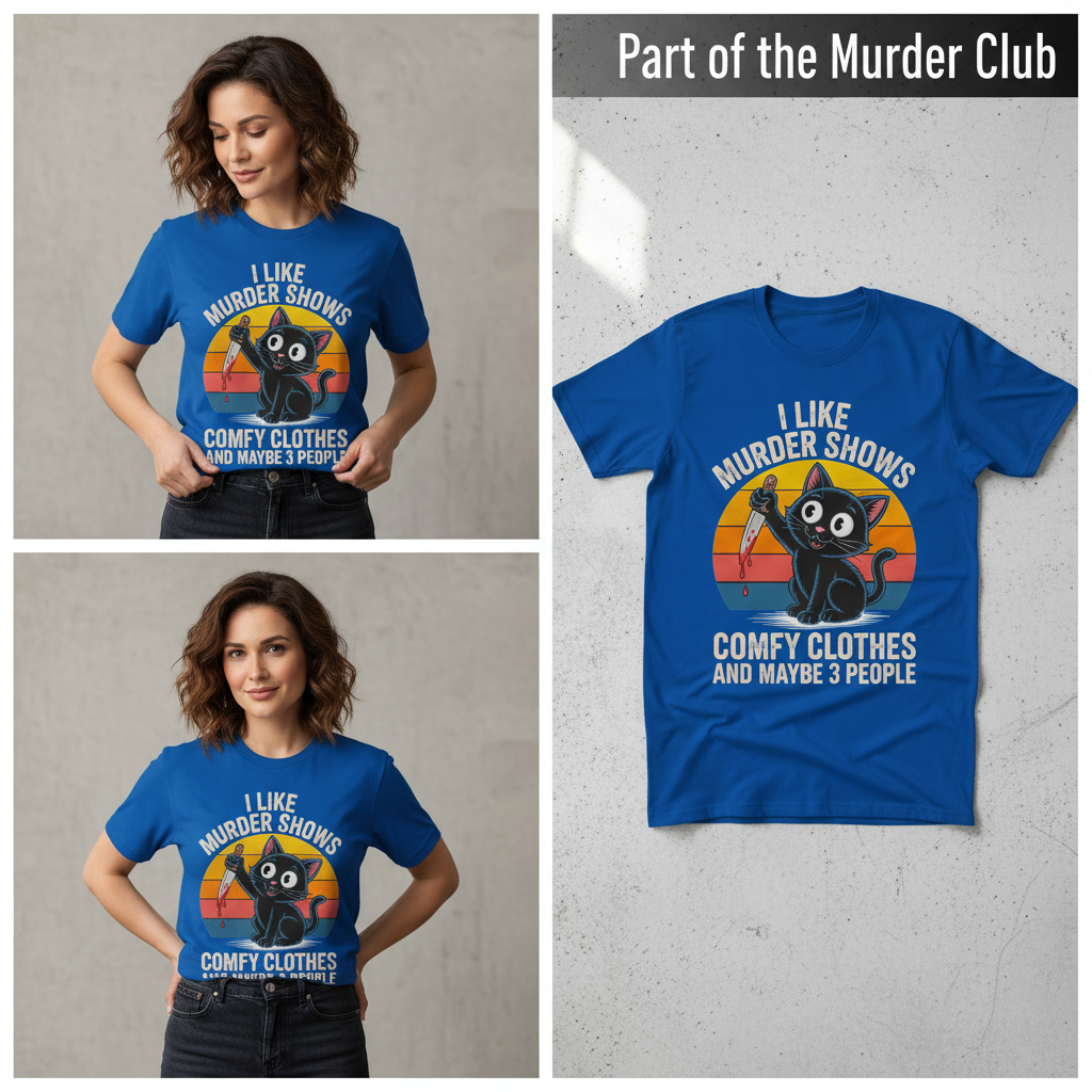 Murder Shows & Cats T-Shirt_3_panel