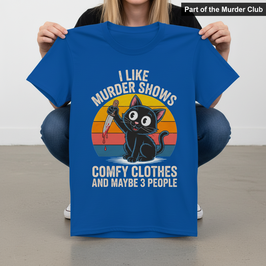 Murder Shows & Cats T-Shirt_dangle