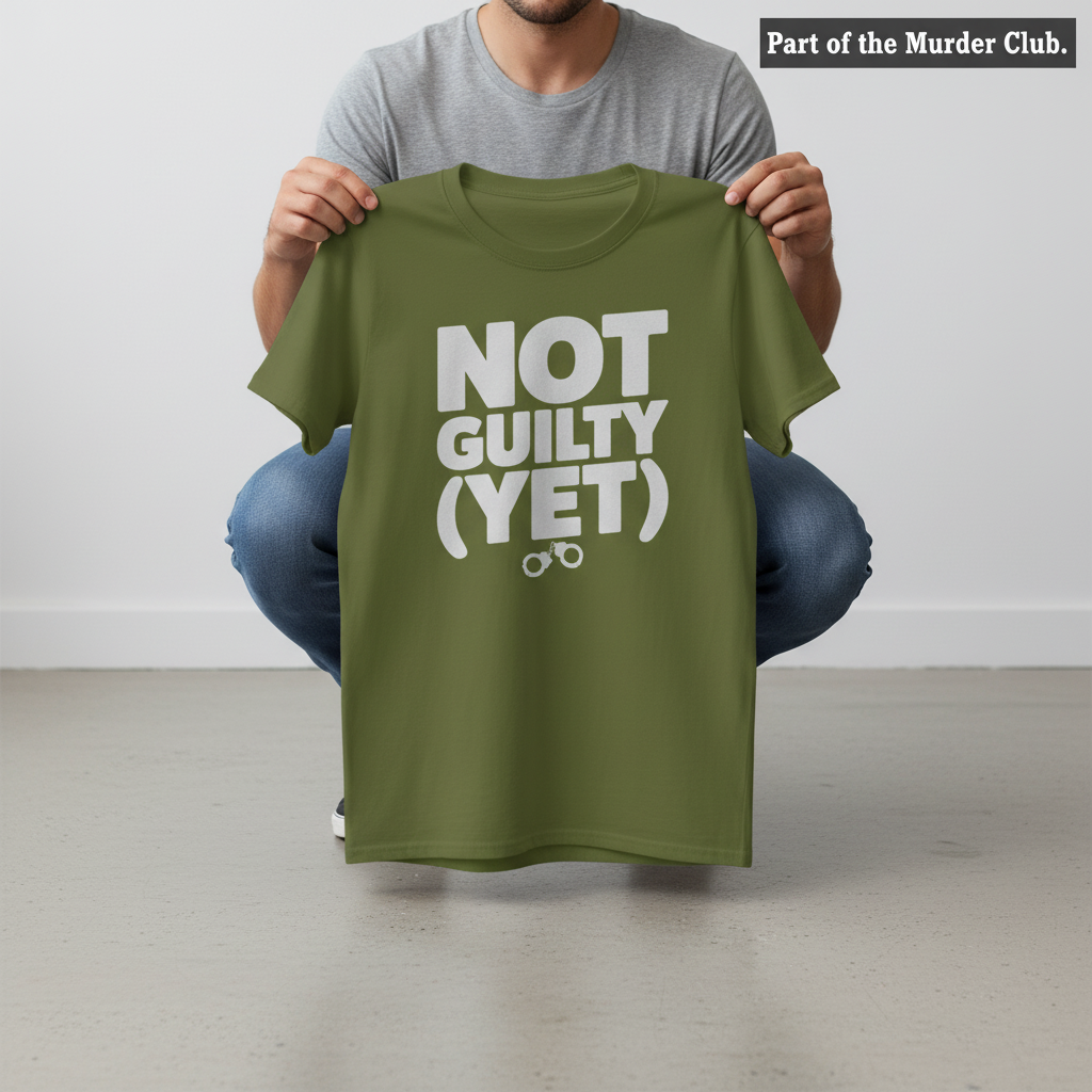 Not Guilty (Yet) T-Shirt_dangle