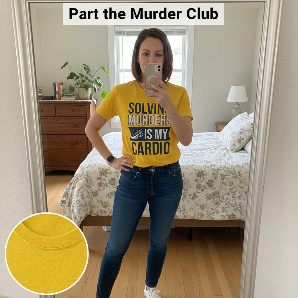 Solving Murders Is My Cardio T-Shirt_mirror_selfie